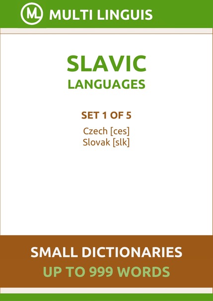 Slavic Languages (Small Dictionaries, Set 1 of 5) - Please scroll the page down!